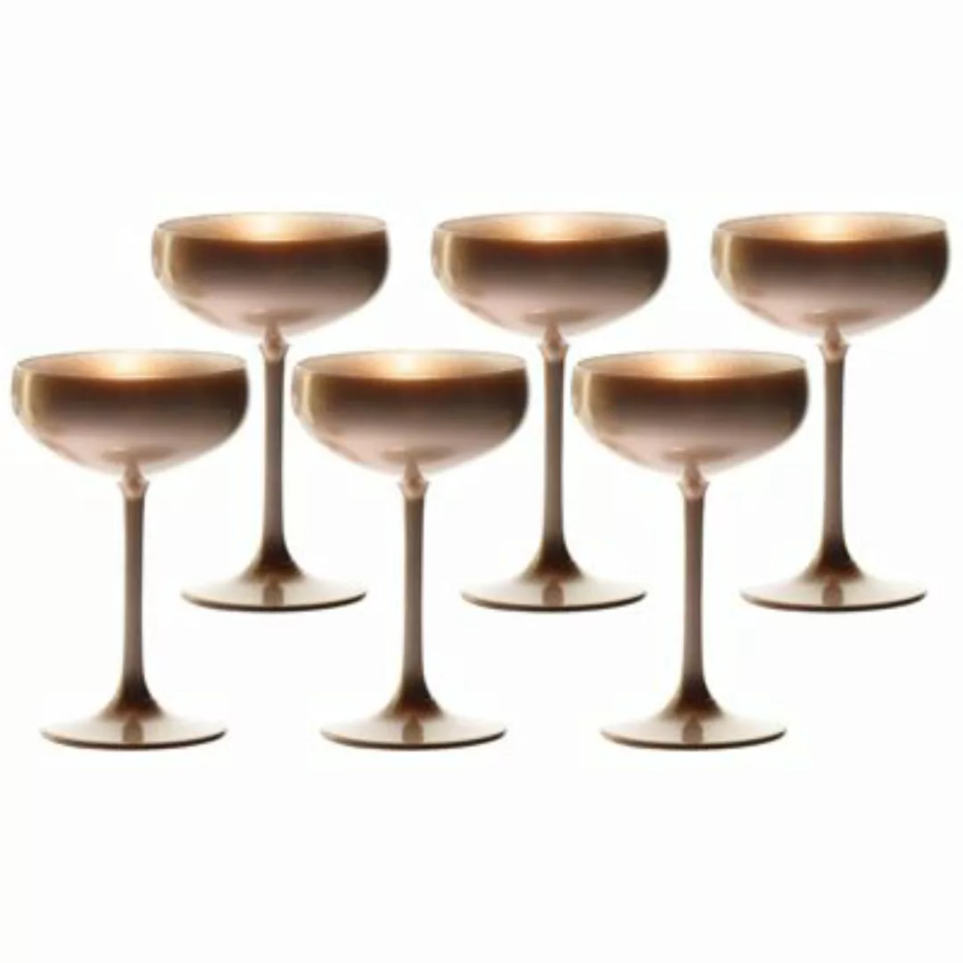 ELEMENTS Champagnerschale Bronze 6er Set Sektgläser bronze günstig online kaufen
