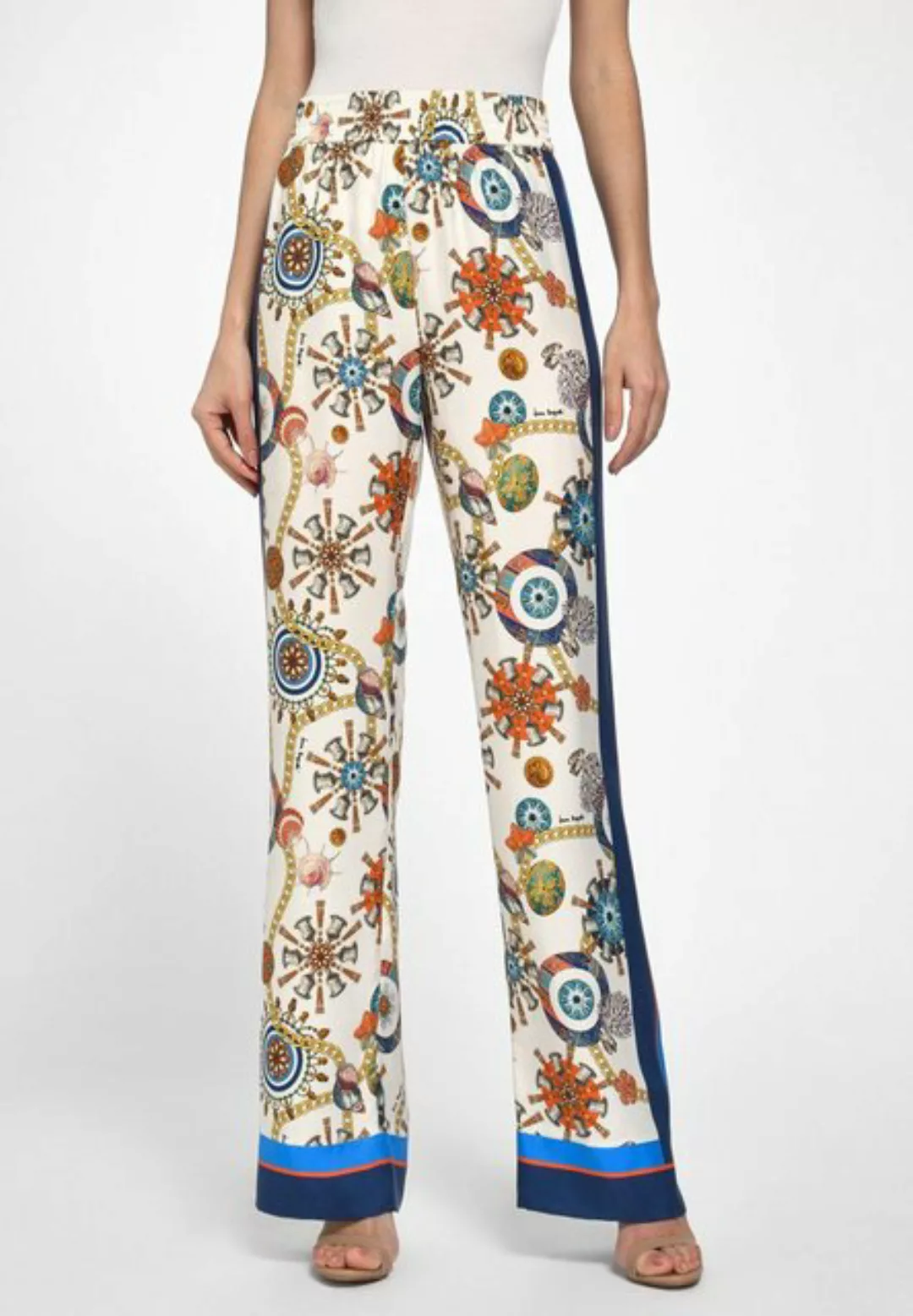 Laura Biagiotti Roma Stoffhose Silk mit modernem Design günstig online kaufen