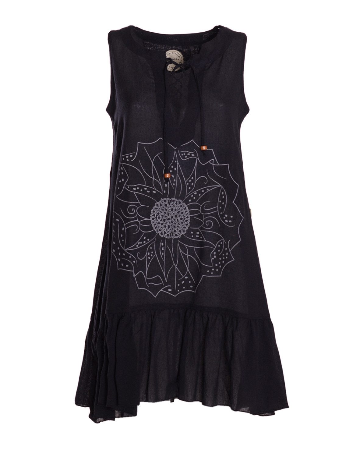 Vishes Tunikakleid Damen Hängerkleid Baumwolle Blumen günstig online kaufen
