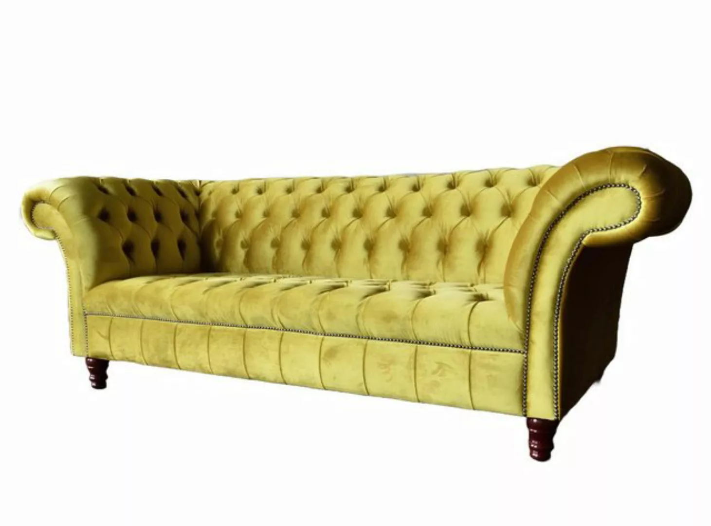 Xlmoebel Sofa Chesterfield Luxus Polstermöbel mit Lederoptik und Stoffbezug günstig online kaufen