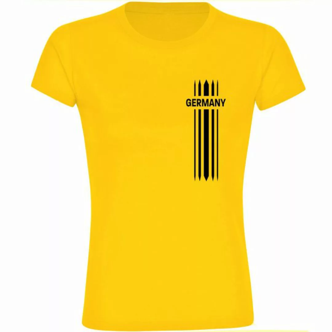 multifanshop T-Shirt Damen Germany - Streifen - Frauen günstig online kaufen