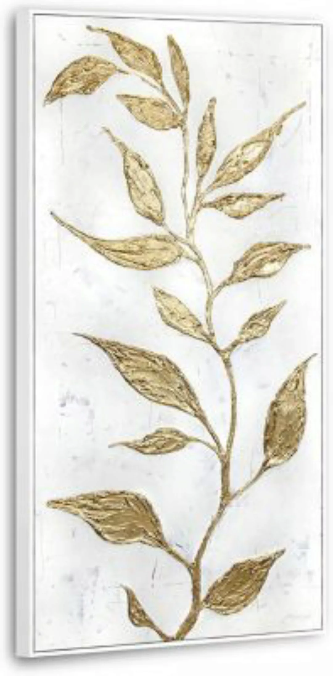YS-Art™ "Gemälde Acryl ""Goldener Zweig"" handgemalt auf Leinwand" gold Gr. günstig online kaufen