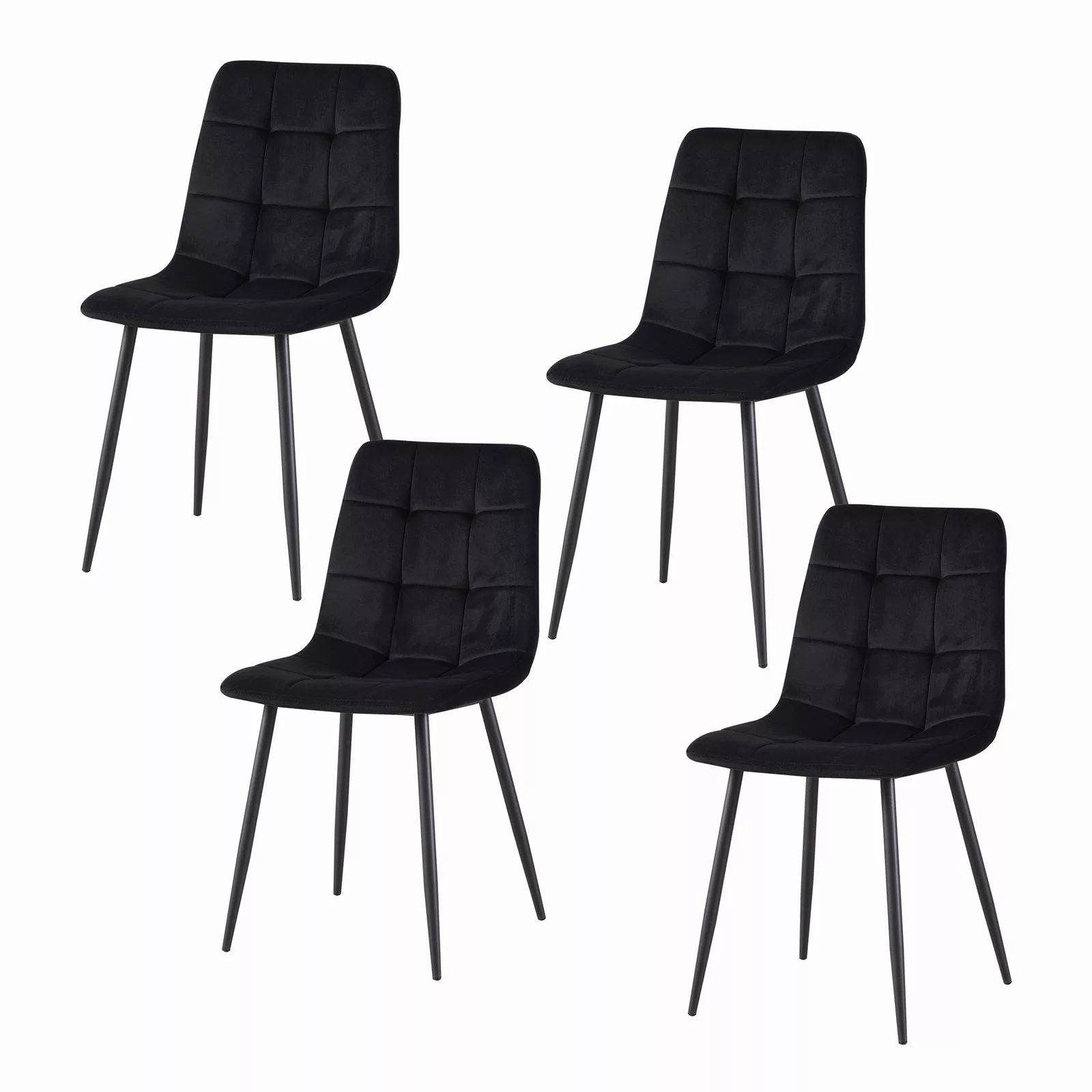 HTI-Living Esszimmerstuhl Stuhl Mesa Velvet Schwarz günstig online kaufen