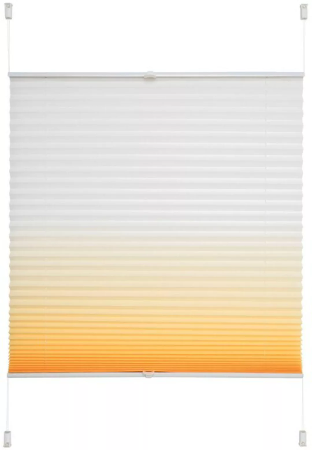 Klemmfix-Plissee - orange - 100% Polyester - 100 cm - Sconto günstig online kaufen