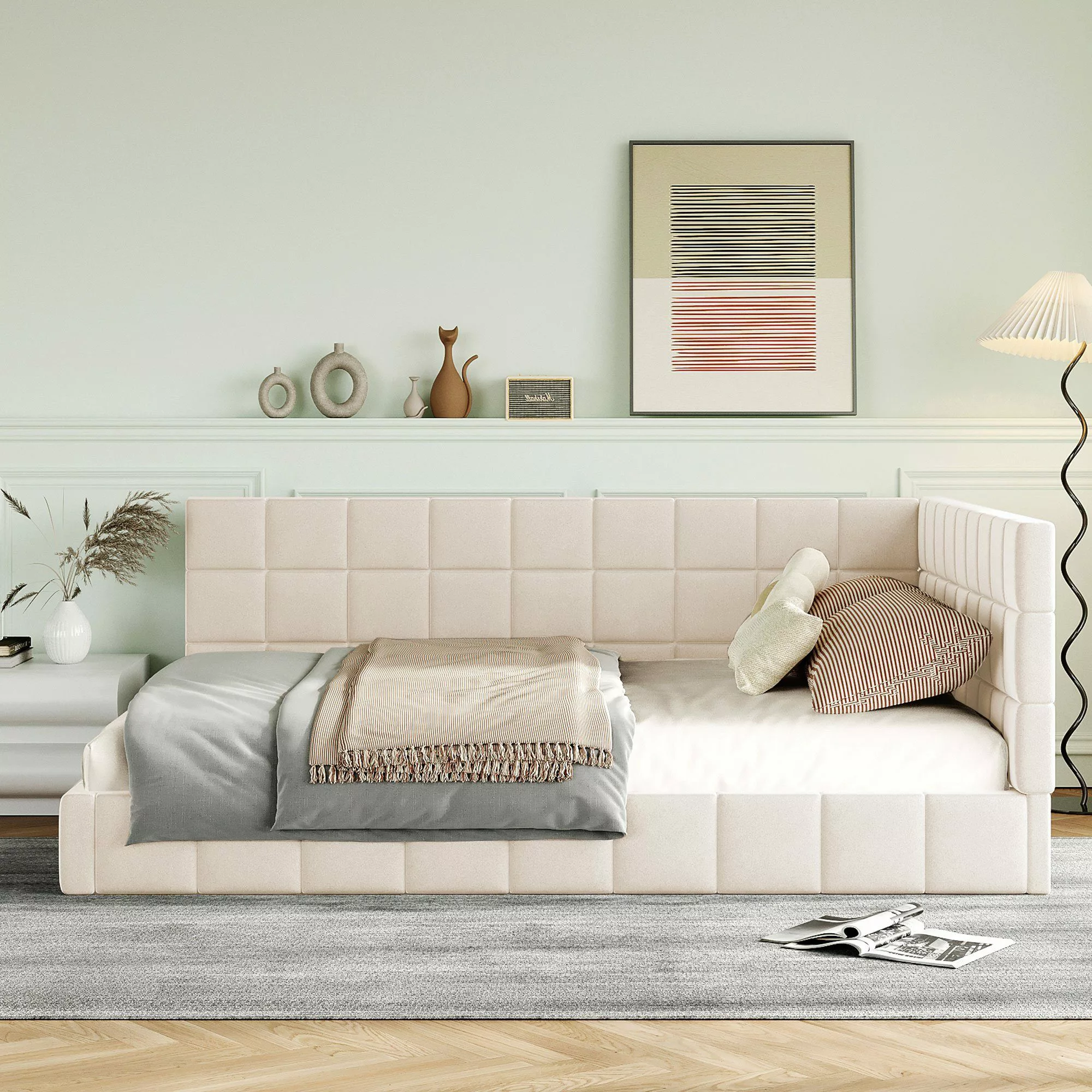 REDOM Polsterbett Schlafsofa Multifunktionsbett, Funktionsbett Stauraumbett günstig online kaufen
