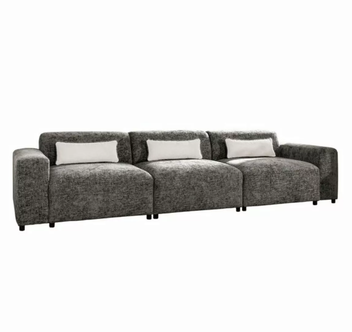 Furnix Sofa ROLIA 3-Sitzer moderne Polstercouch mit Armlehnen, mit Relaxfun günstig online kaufen