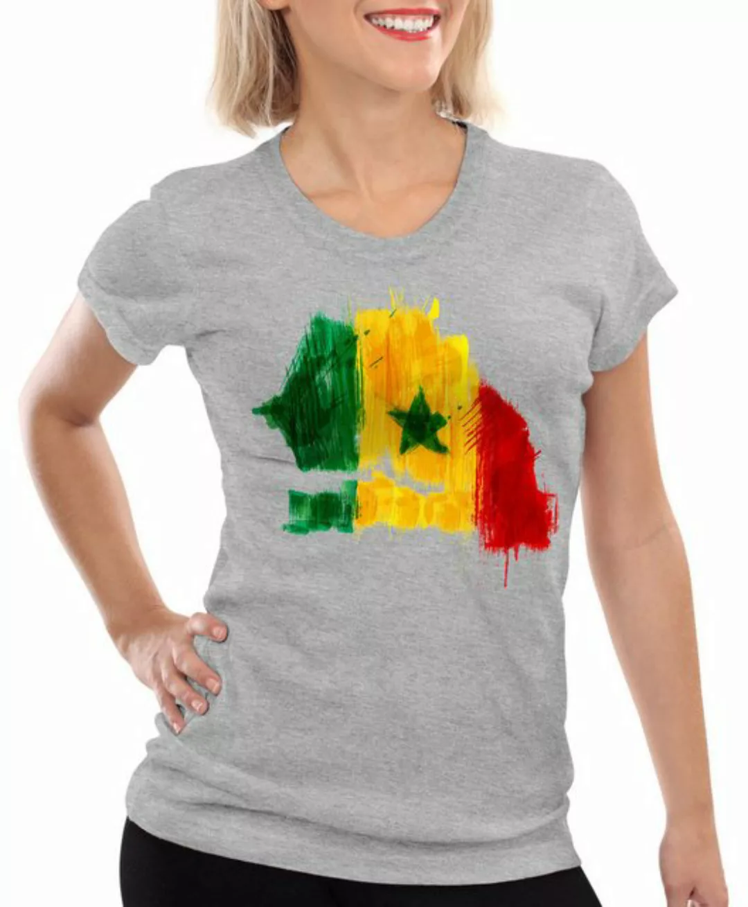 style3 T-Shirt Flagge Senegal Fußball Sport Afrika WM EM Fahne günstig online kaufen