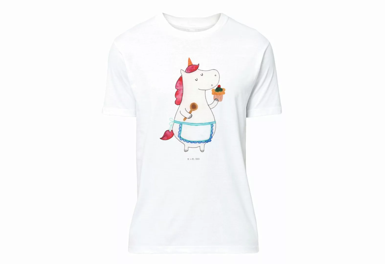 Mr. & Mrs. Panda T-Shirt Einhorn Küchenfee - Weiß - Geschenk, Schlafshirt, günstig online kaufen