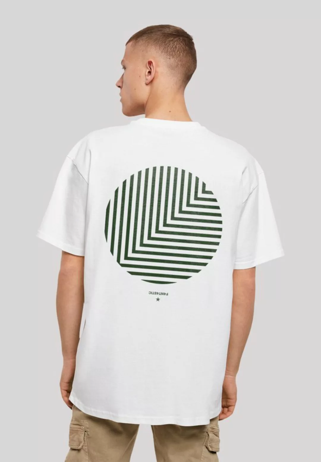 F4NT4STIC T-Shirt Geometrics Grau Print günstig online kaufen