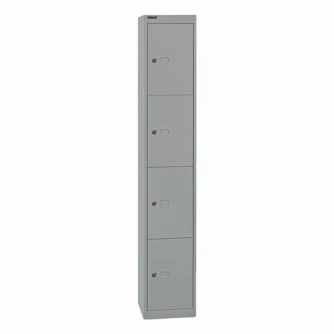 Bisley Garderobenschrank Garderobenschrank 4 Fächer silver. günstig online kaufen