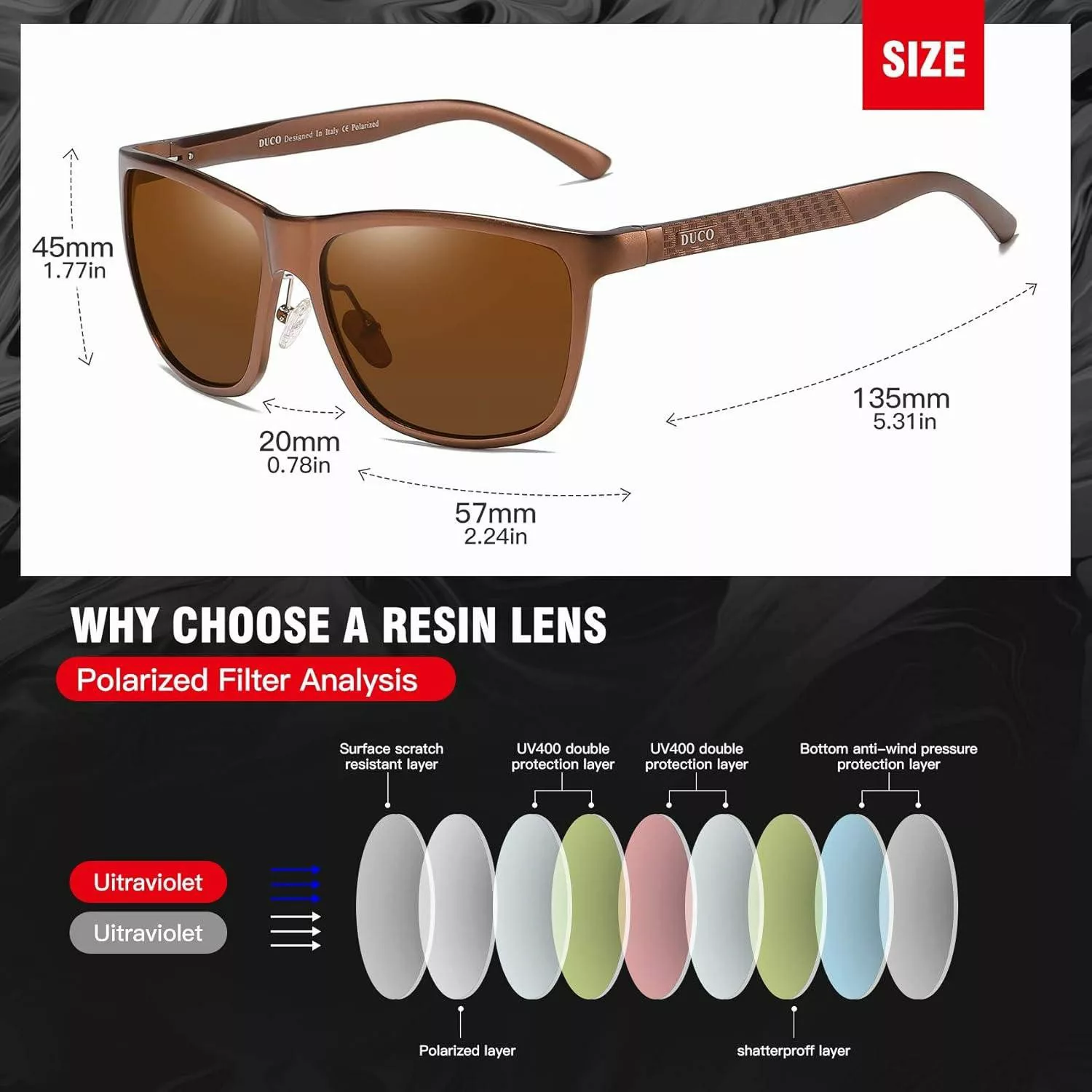 LuxusKollektion Retrosonnenbrille Polarisierte Herren Sonnenbrille Vintage günstig online kaufen