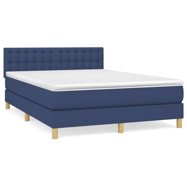 vidaXL Boxspringbett Bett Boxspringbett mit Matratze und LED Stoff (140 x 1 günstig online kaufen