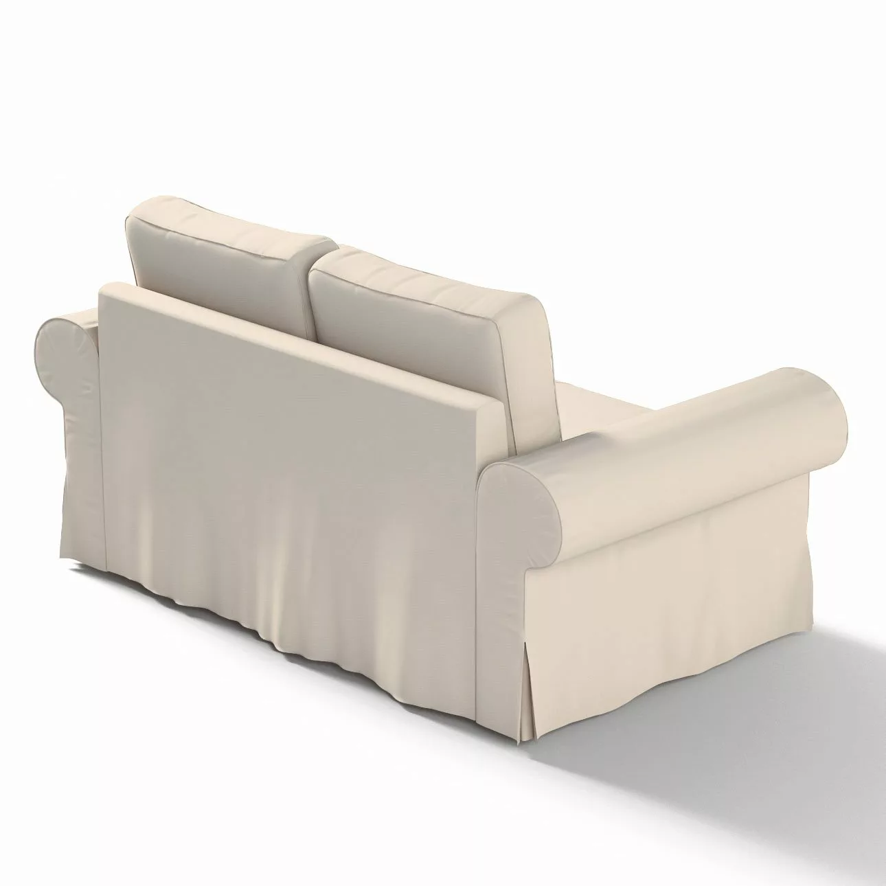 Bezug für Backabro 2-Sitzer Sofa ausklappbar, naturweiß, Bezug für Backabro günstig online kaufen