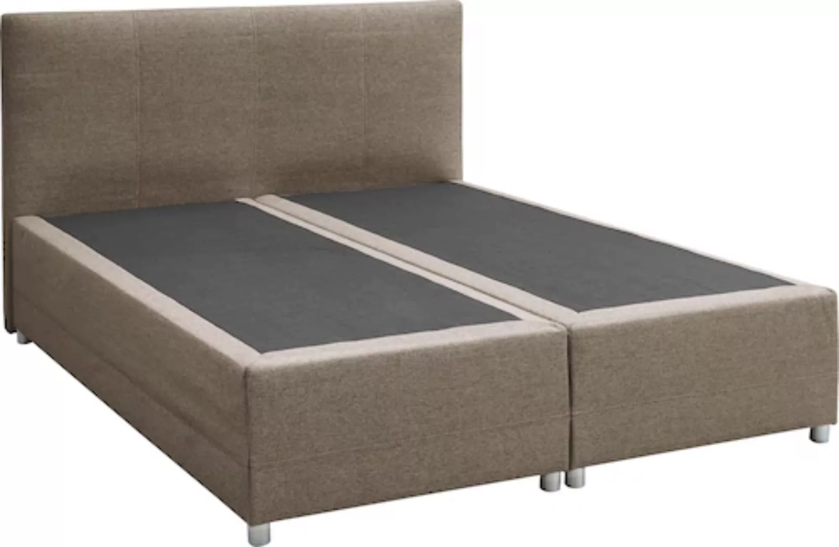 ED EXCITING DESIGN Boxspringbett "Luanda", wahlweise mit Matratze und Toppe günstig online kaufen