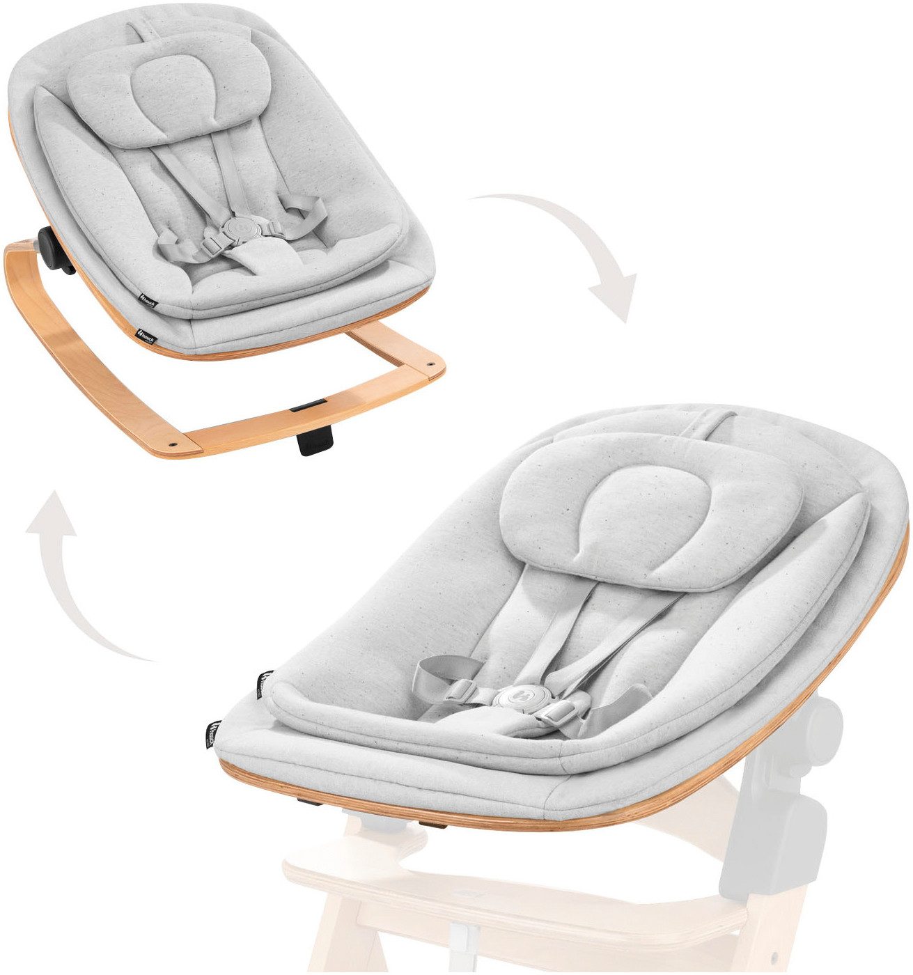 Hauck Hochstuhlaufsatz Eco Bouncer, inkl. Wippengestell günstig online kaufen