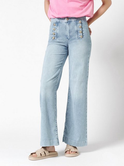 ROSNER Bootcut-Jeans Audrey1_088 mit goldenen Knöpfen günstig online kaufen