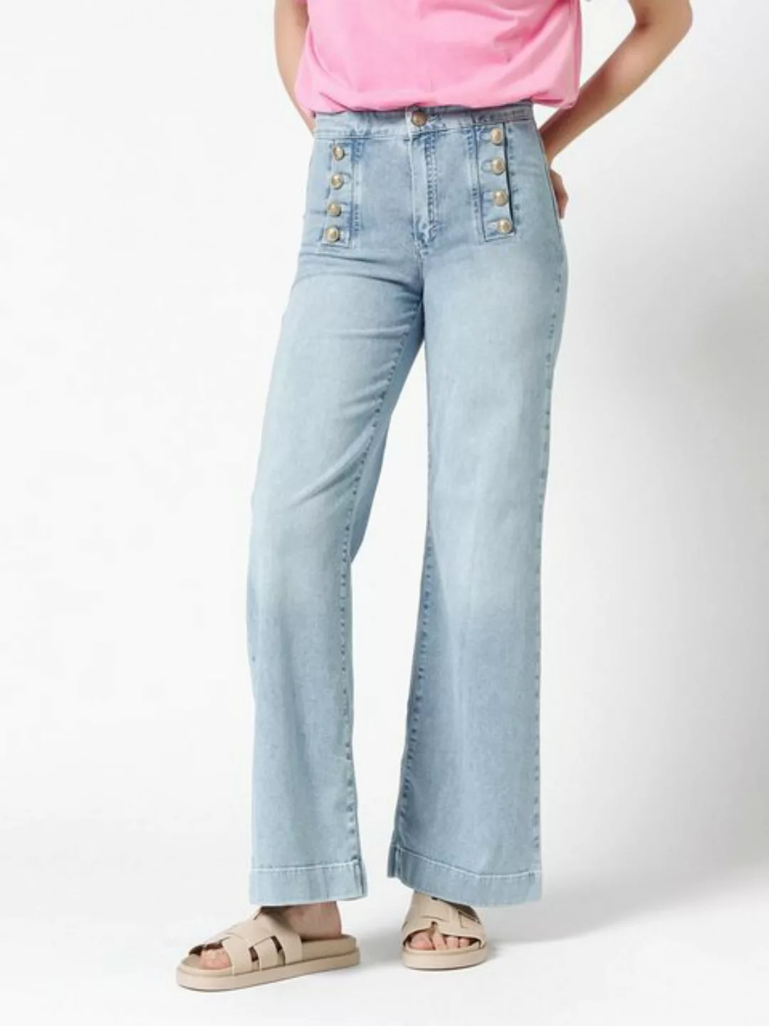 ROSNER Bootcut-Jeans Audrey1_088 mit goldenen Knöpfen günstig online kaufen