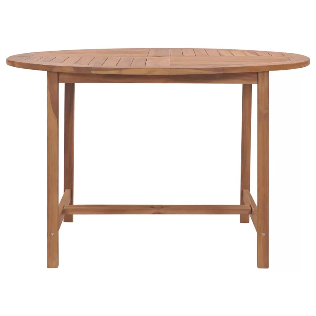 Vidaxl Garten-esstisch Ø110x75 Cm Massivholz Teak günstig online kaufen