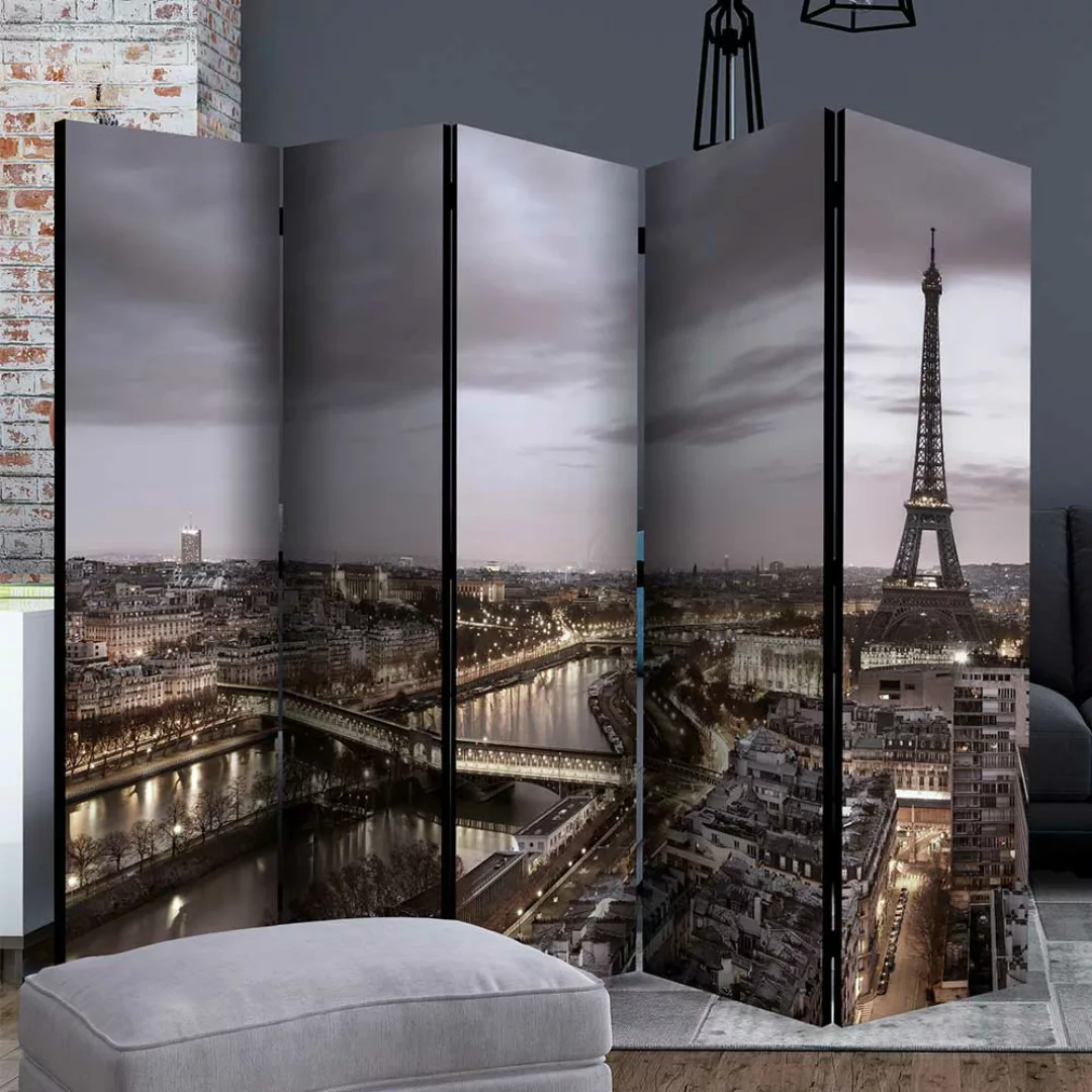 Paravent klappbar mehrfarbig Stadt PARIS Motiv günstig online kaufen