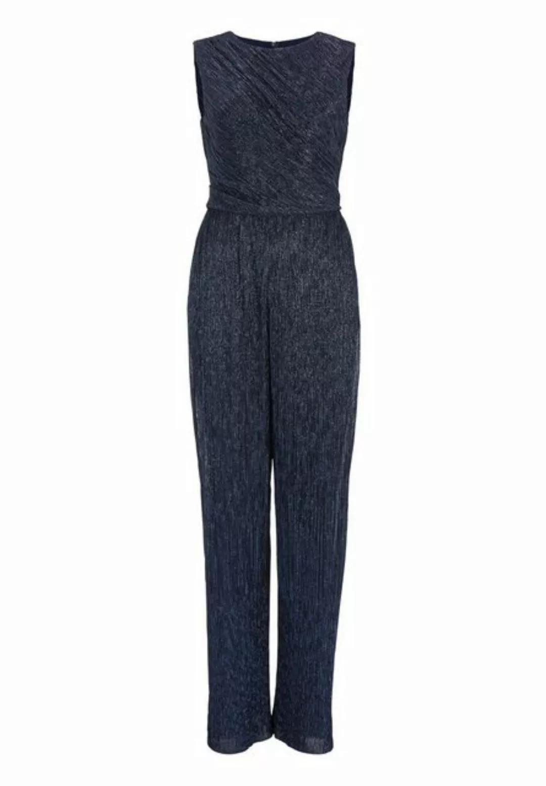 SWING Jumpsuit - ärmellos - mit seitlicher Raffung in - Plissierter Lurex-J günstig online kaufen