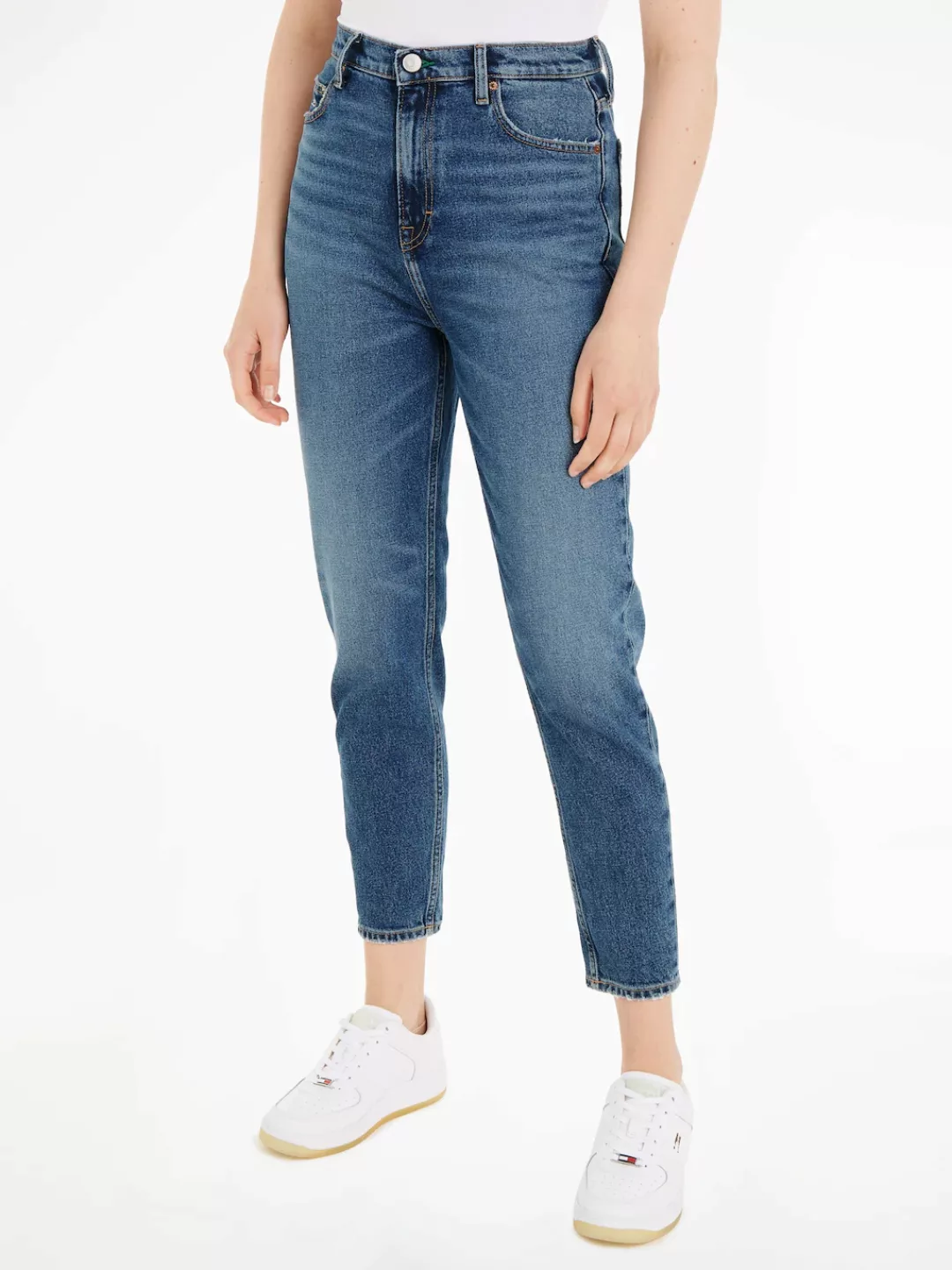 Tommy Jeans Mom-Jeans MOM SLIM UH CG4215 mit Logostickerei günstig online kaufen