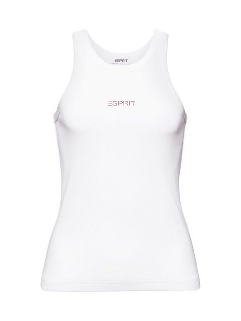 Esprit T-Shirt Logo-Tanktop aus Baumwolljersey (1-tlg) günstig online kaufen
