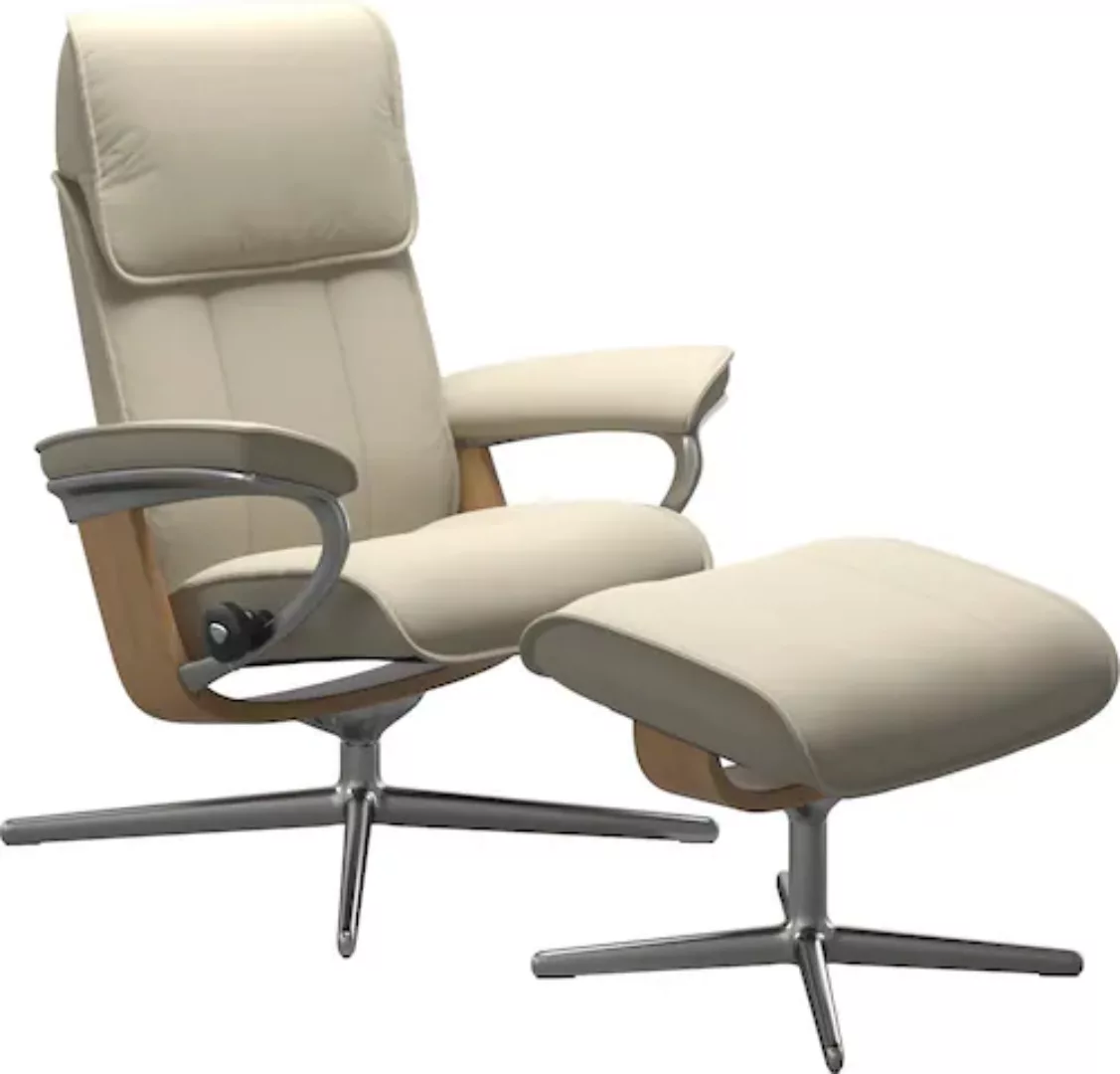 Stressless Fußhocker "Admiral", mit Cross Base, Größe M & L, Holzakzent Eic günstig online kaufen