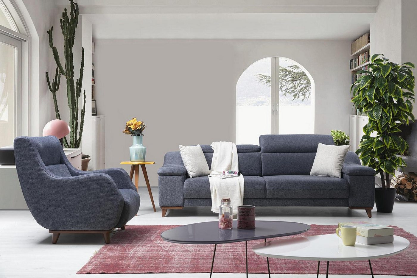 Xlmoebel Sofa Neue Möbelgarnitur für das Wohnzimmer: Modernes 2-teiliges Se günstig online kaufen