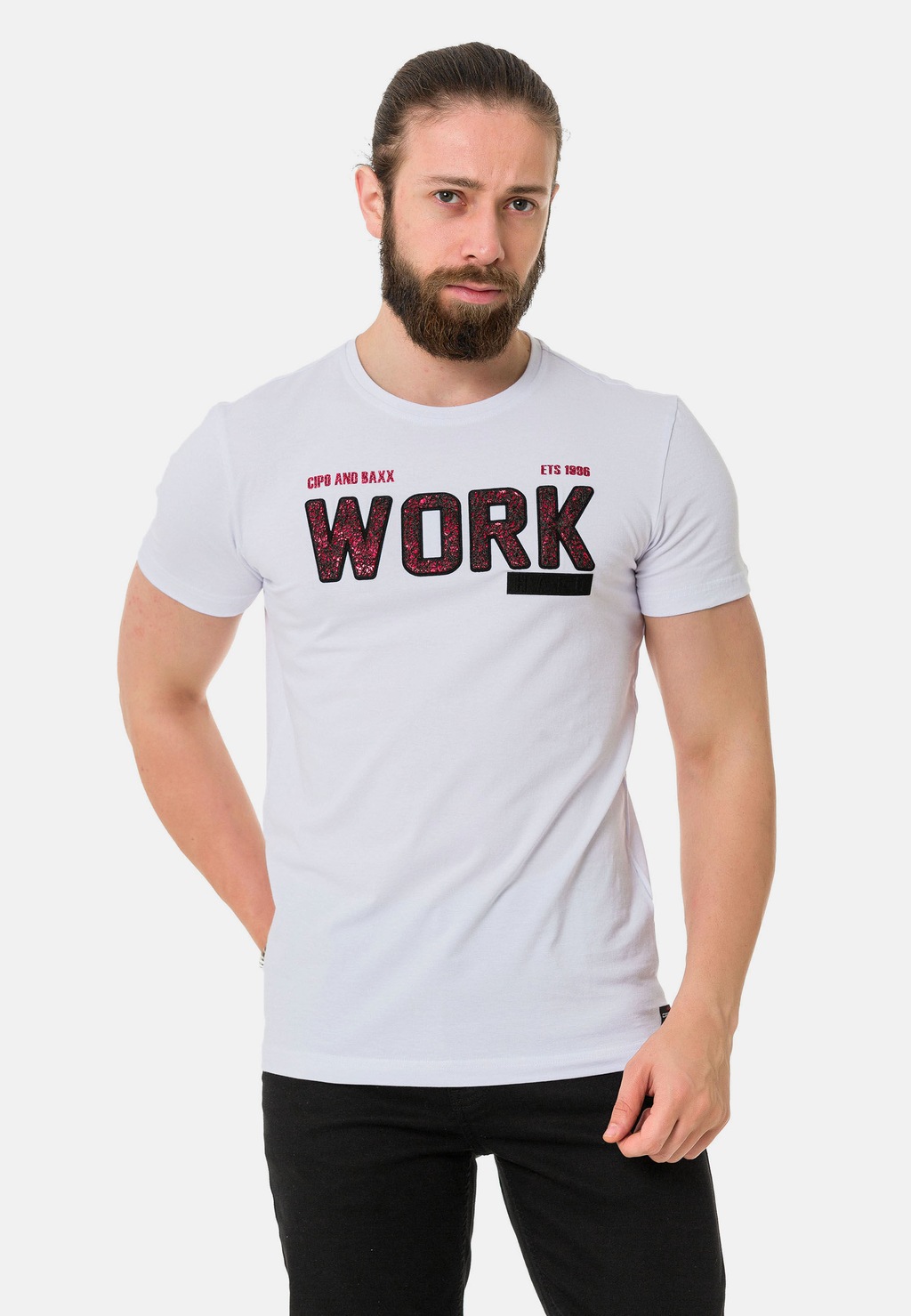 Cipo & Baxx T-Shirt "T-Shirt", mit Rundhals-Ausschnitt günstig online kaufen