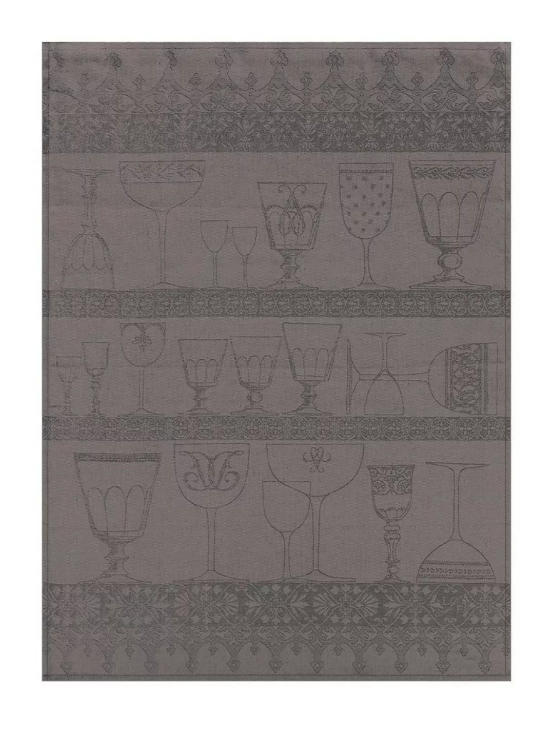 Le Jacquard Français Gläsertuch Cristal Poivre Gris Olive 60x80 Leinen günstig online kaufen