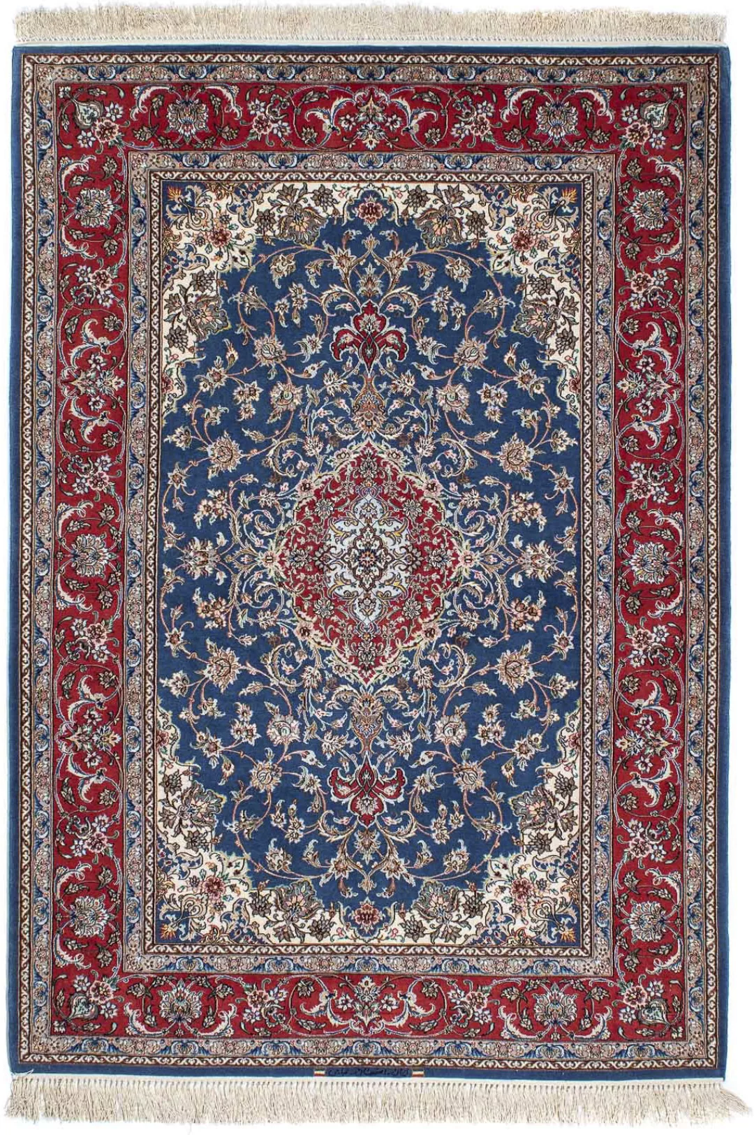 morgenland Wollteppich »Isfahan Medaillon 207 x 134 cm«, rechteckig, Unikat günstig online kaufen