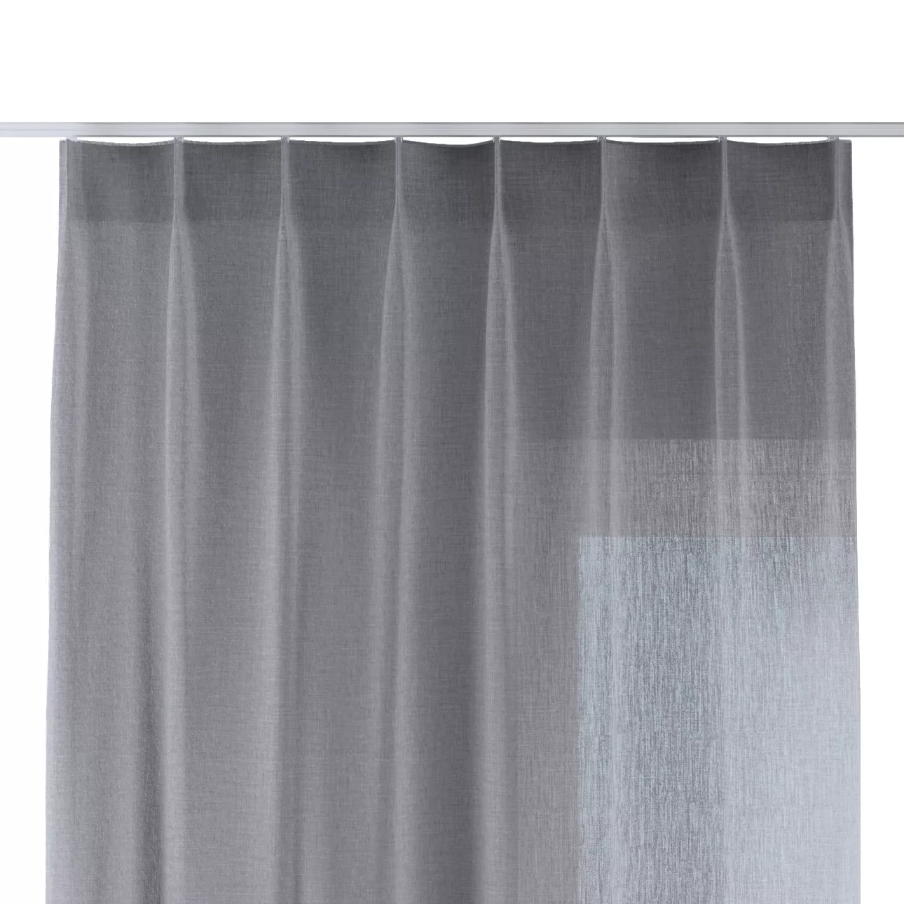 Vorhang mit flämischen 1-er Falten, grau, Delicate Premium (144-52) günstig online kaufen