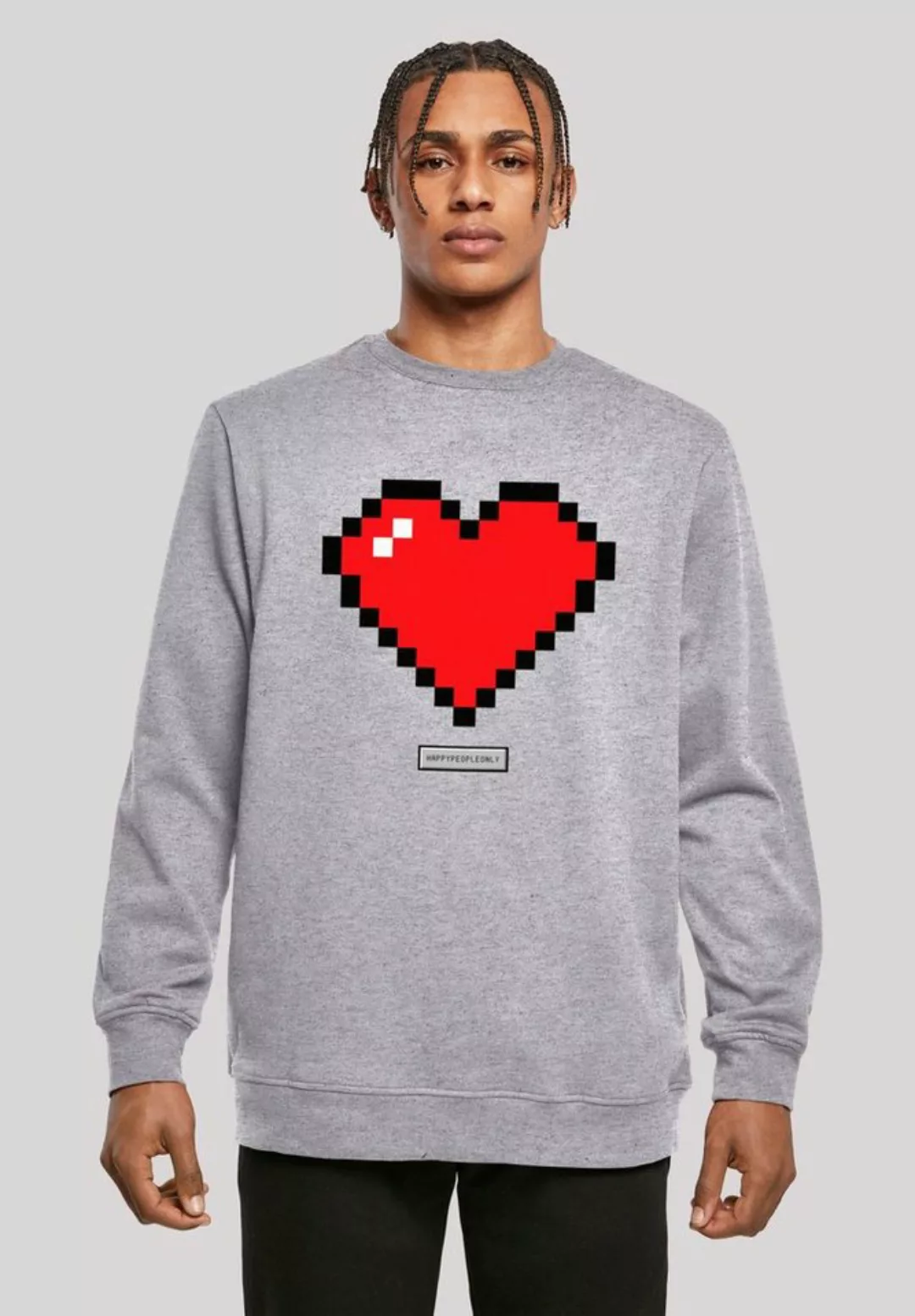 F4NT4STIC Kapuzenpullover "Pixel Herz Good Vibes Happy People", Print günstig online kaufen