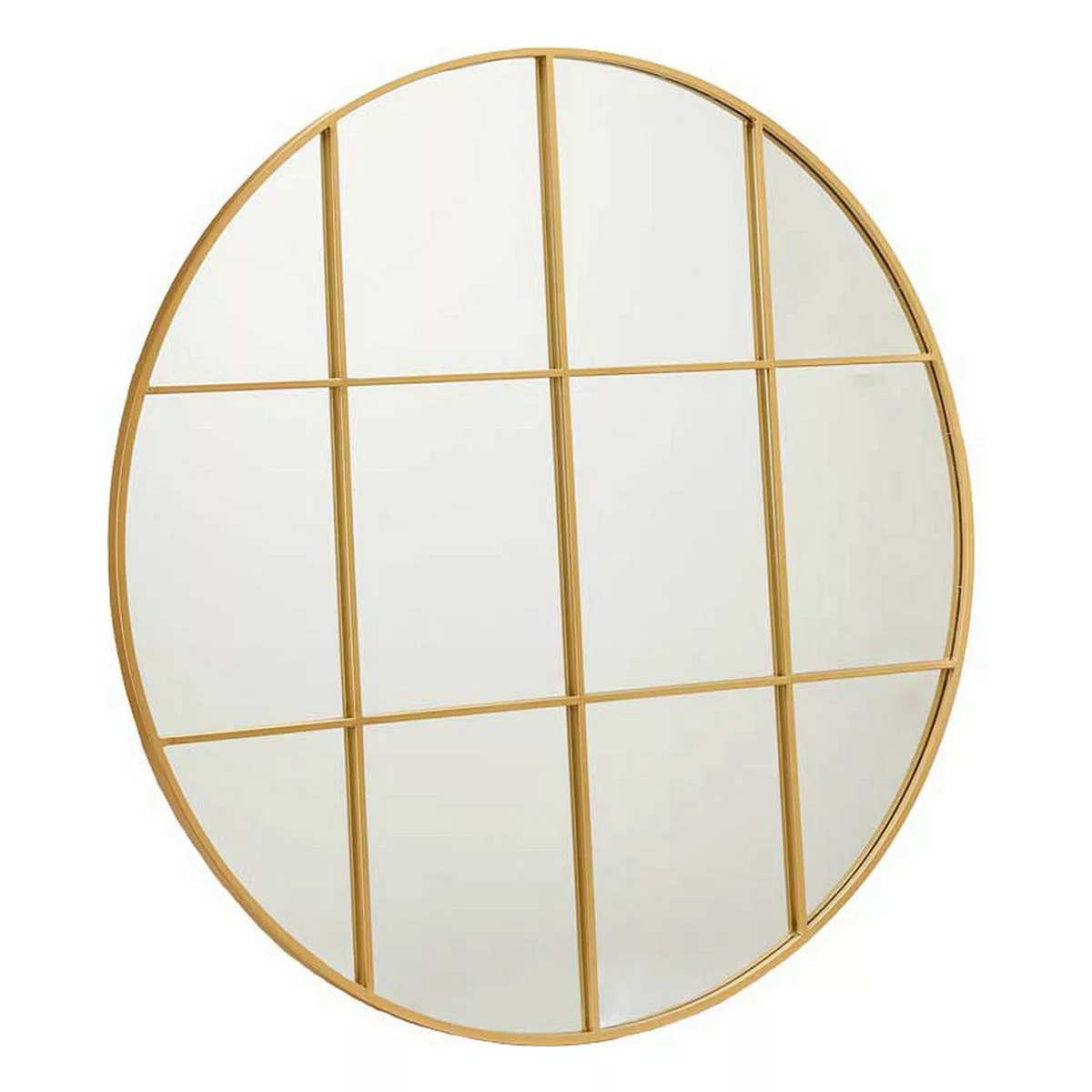 Wandspiegel Rund Golden Metall (100 X 2,5 X 100 Cm) günstig online kaufen