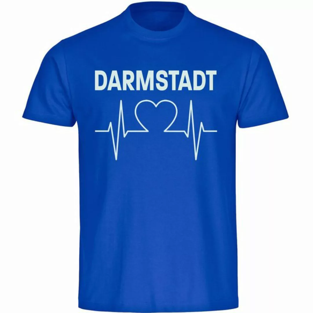 multifanshop T-Shirt Herren Darmstadt - Herzschlag - Männer günstig online kaufen