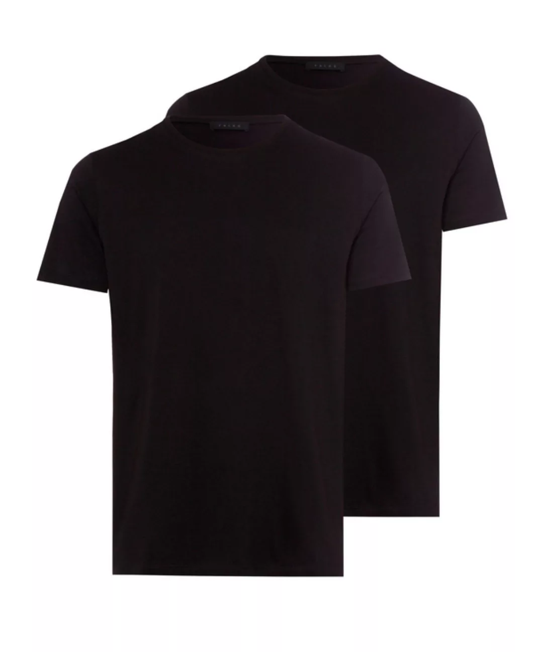 FALKE 2-Pack Herren T-Shirt Rundhals, 3XL, Schwarz, Uni, Baumwolle, 1169101 günstig online kaufen