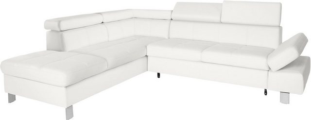 exxpo - sofa fashion Ecksofa Fiji, L-Form, mit Kopf- bzw. Rückenverstellung günstig online kaufen