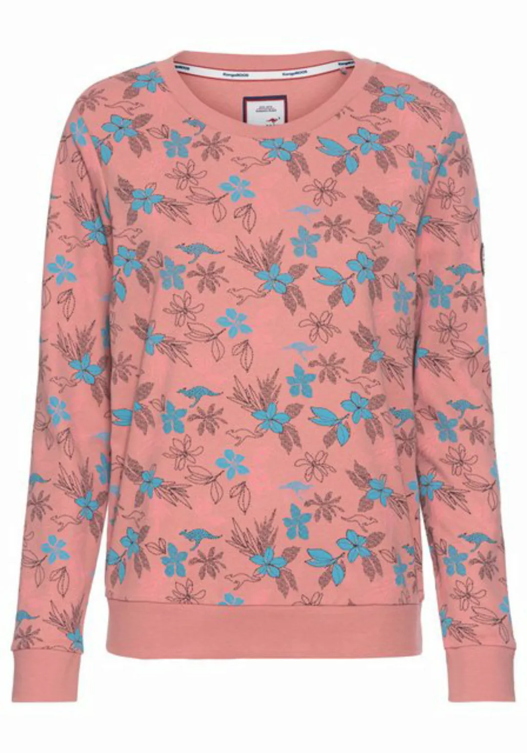 KangaROOS Sweatshirt mit Blumen-Print - NEUE FARBEN günstig online kaufen