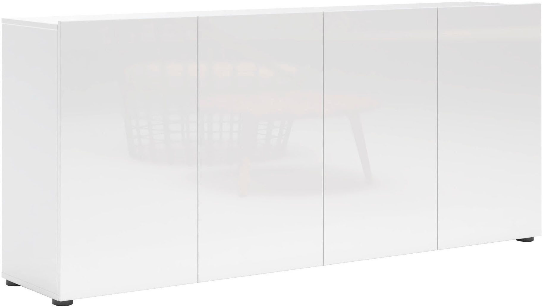 INOSIGN Sideboard "Mister", Kommode mit 4 Türen, komplett Hochglanz lackier günstig online kaufen