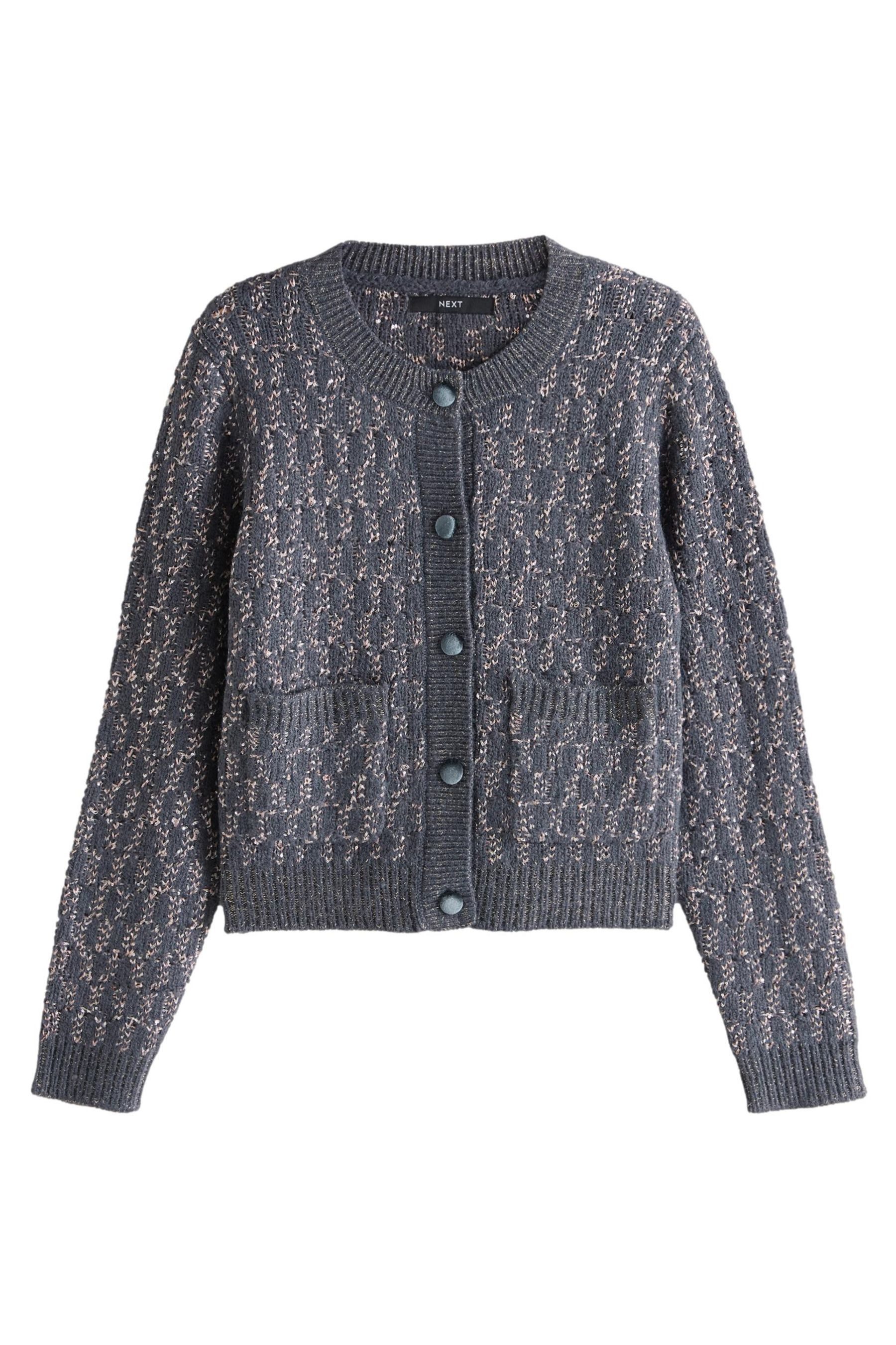 Next Strickjacke Funkelnde Co-Ord Strickjacke mit günstig online kaufen
