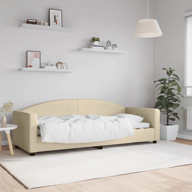 vidaXL Bett Tagesbett Creme 80x200 cm Stoff günstig online kaufen