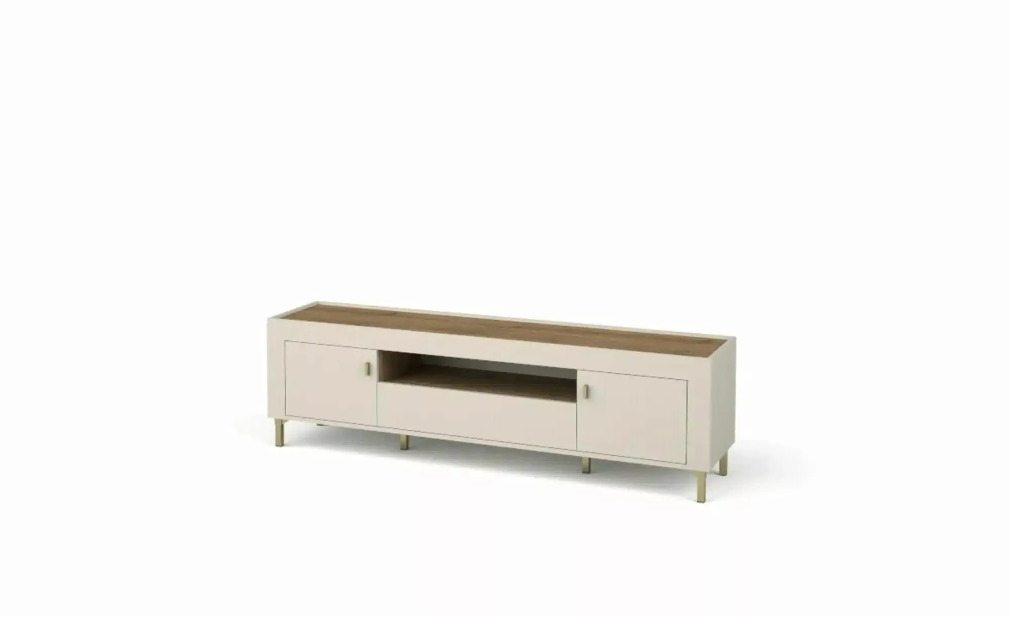 Lowboard  Mossa ¦ beige ¦ Maße (cm): B: 177 H: 52 Kommoden & Sideboards > L günstig online kaufen