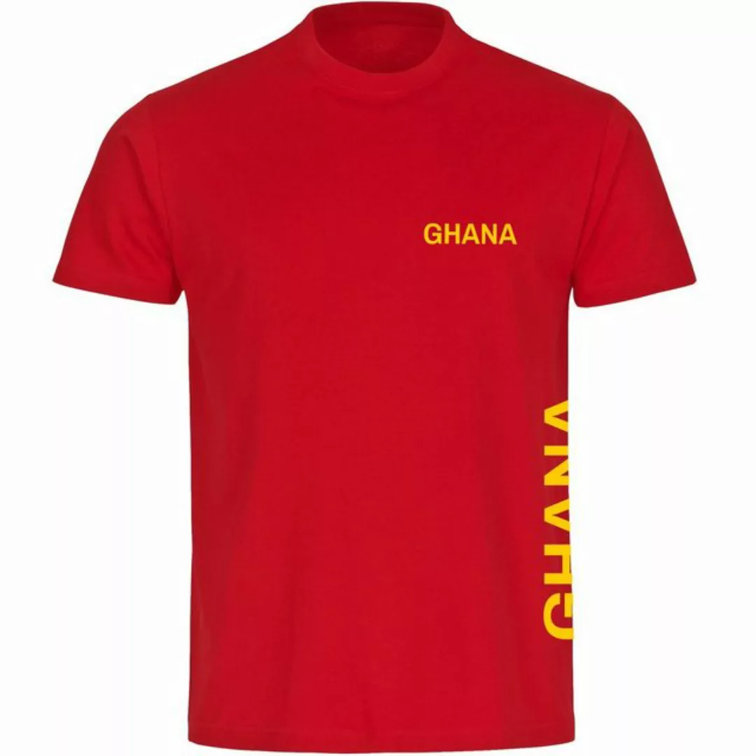 multifanshop T-Shirt Herren Ghana - Brust & Seite - Männer günstig online kaufen