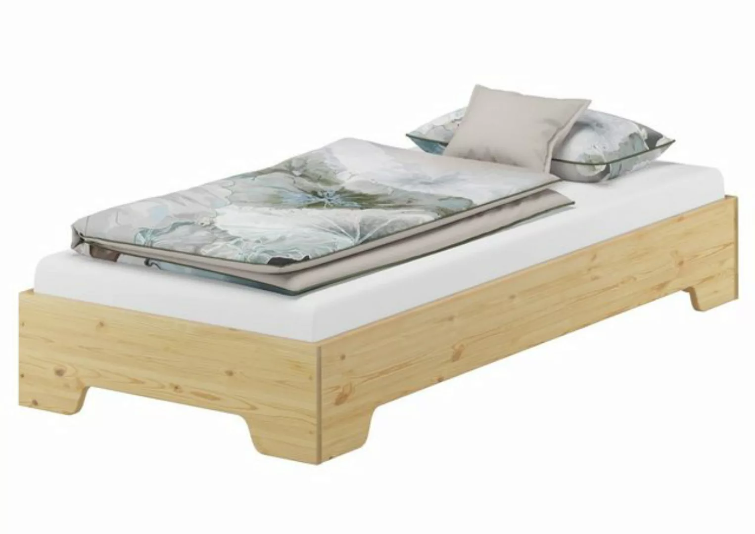 ERST-HOLZ Stapelbett Bettrahmen Funktionsbett Kiefer Gästebett 100x220 günstig online kaufen