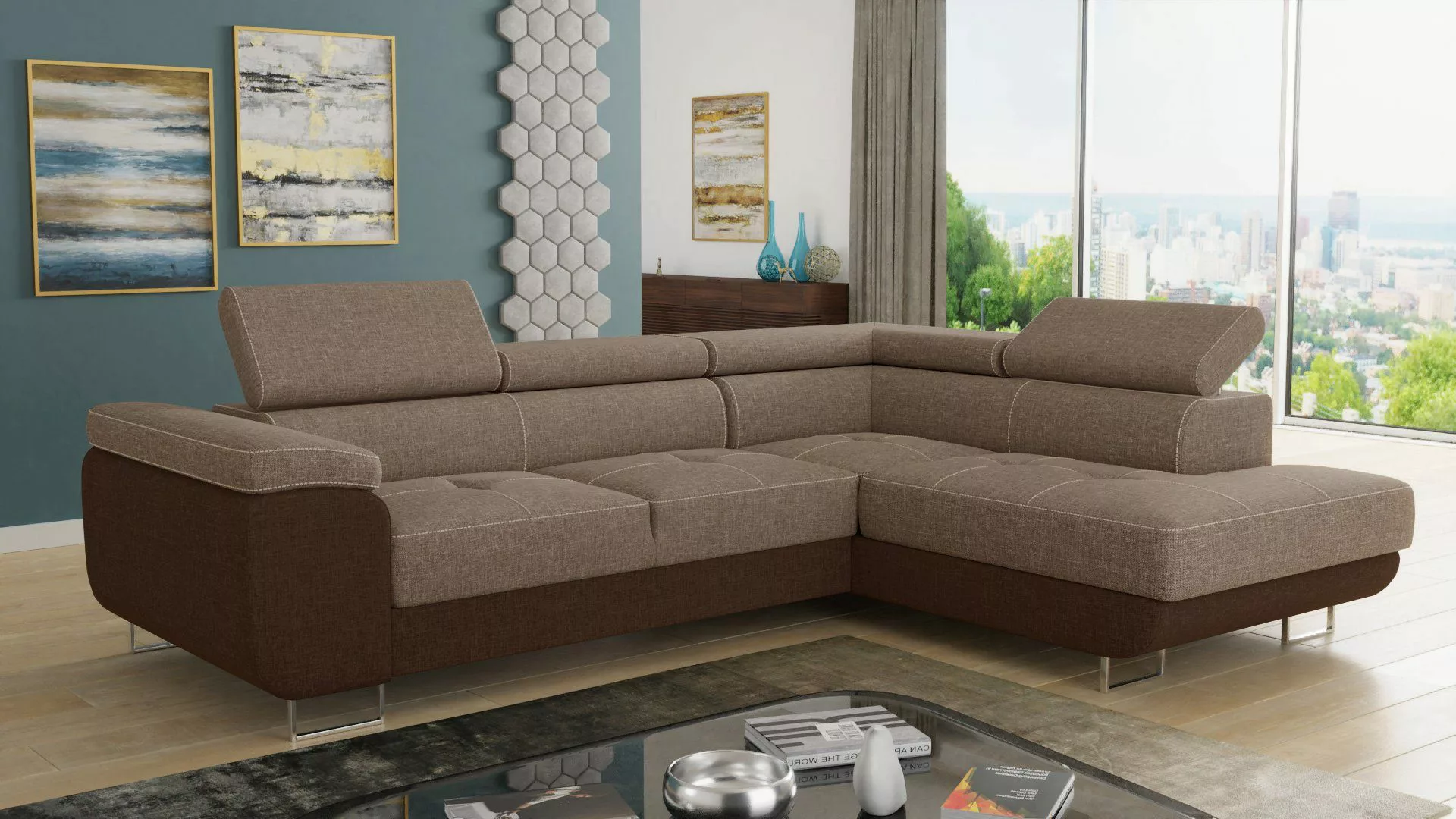 Sofnet Ecksofa Caris, mit Schlaffunktion und günstig online kaufen