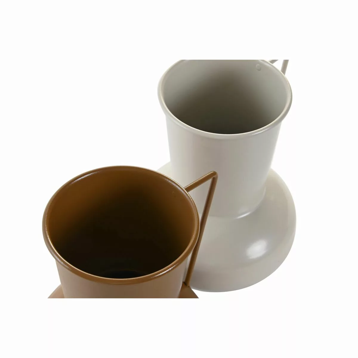 Vase Dkd Home Decor Beige Metall Orange Senf (13 X 12.5 X 17 Cm) (2 Stück) günstig online kaufen