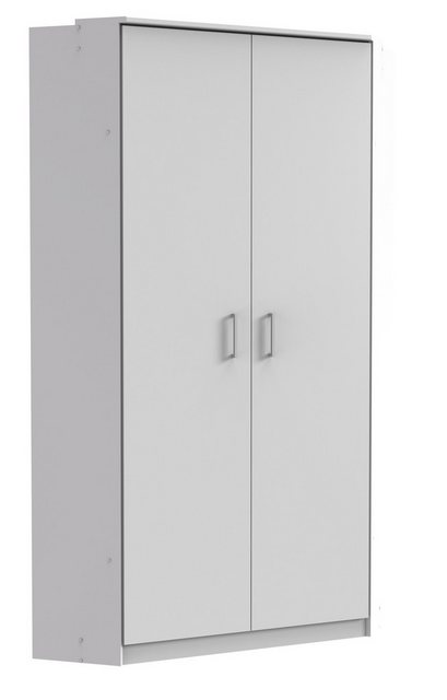 freiraum Eckkleiderschrank Click in weiss Dekor, Holzwerkstoff - 95x198x95c günstig online kaufen