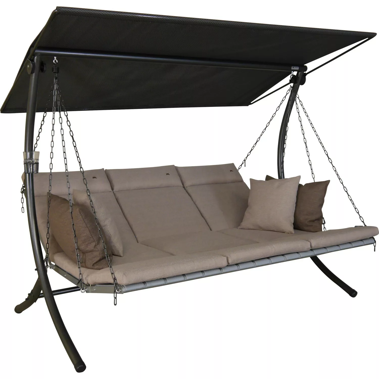 Angerer Freizeitmöbel Hollywoodschaukel "Luxus Smart sand", BxTxH: 210x145x günstig online kaufen