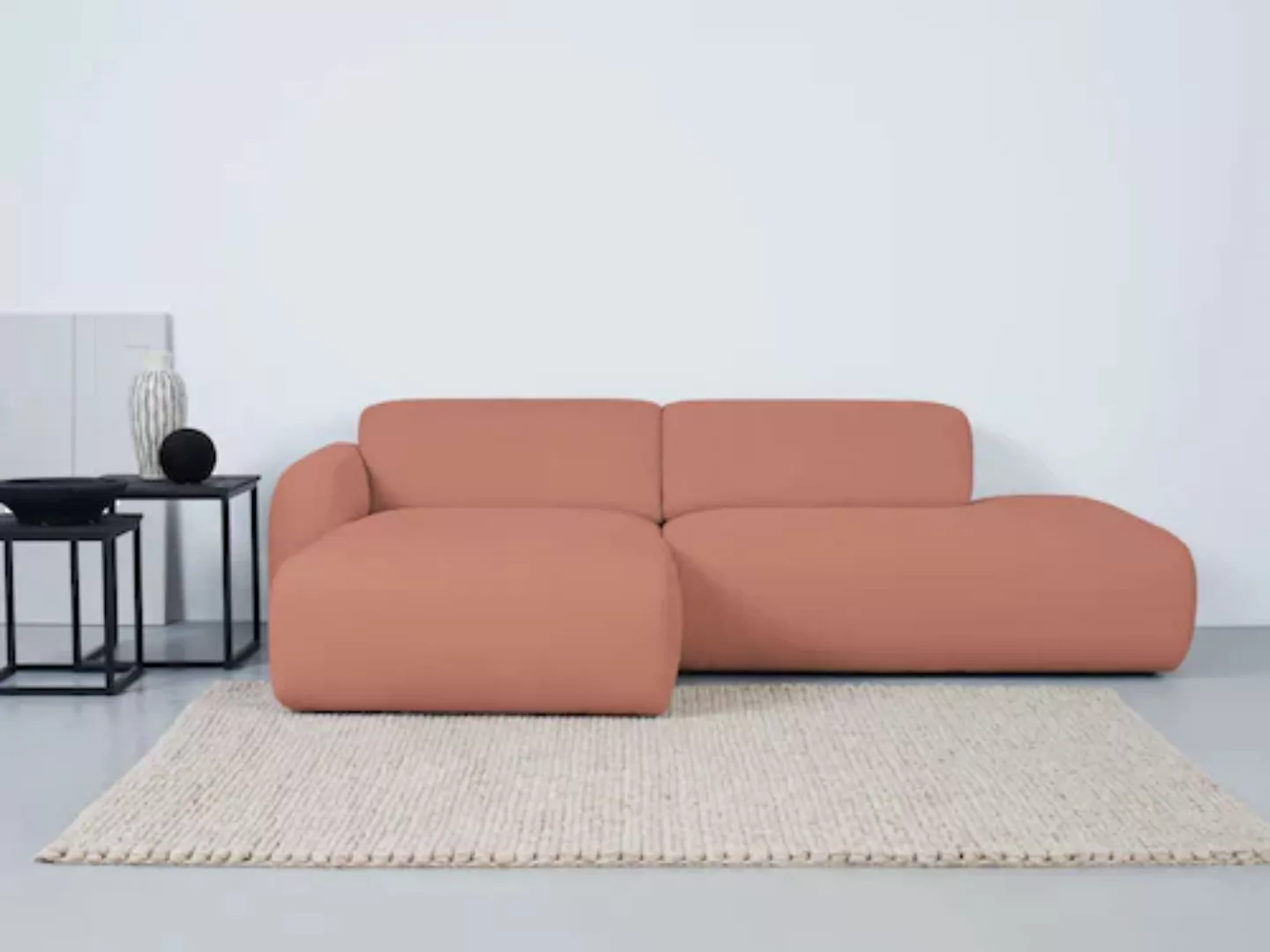 andas Ecksofa "Myrland", Breite 222 cm, Chenille, Easy Clean Stoff, mit Kal günstig online kaufen