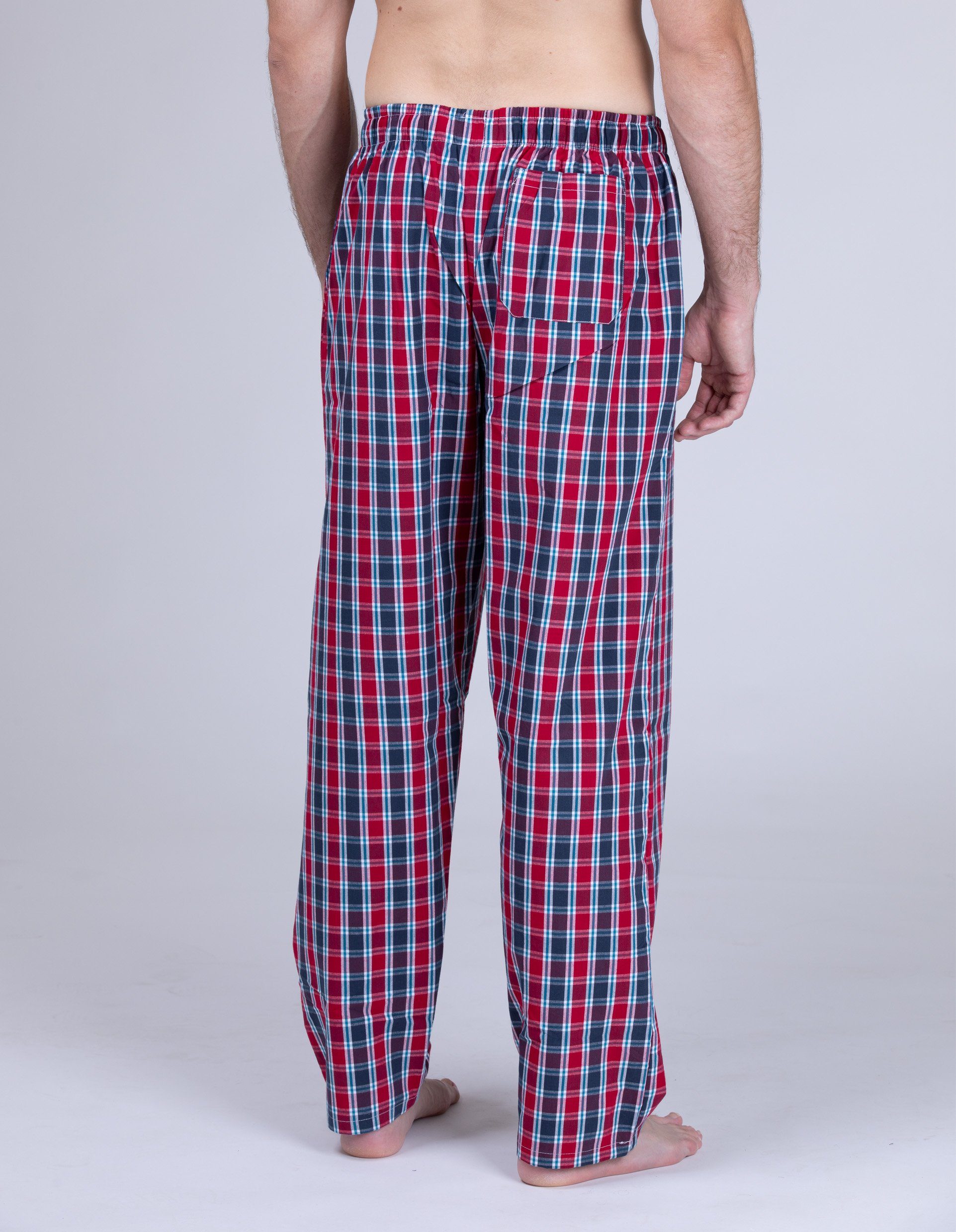 Moonline Schlafhose Herren Webhose Freizeithose Loungewear günstig online kaufen